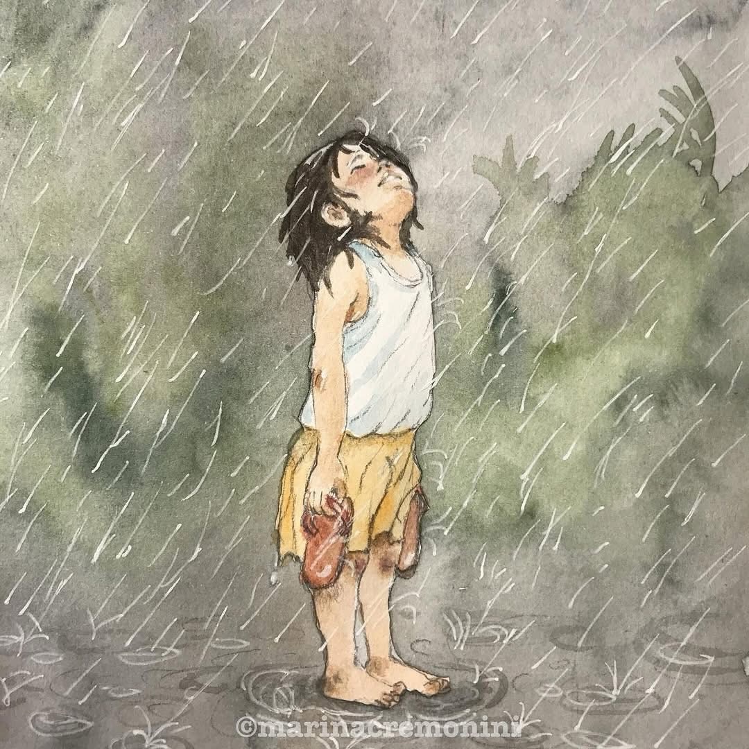 Che voglia di pioggia, e che l’autunno 🍂 (di cui il profumo si intravede nelle giornate molto più corte), scalzi l’estate, e prenda il suo posto, con più quiete.

Per me è sempre l’inizio dell’anno, settembre, come quando andavo a scuola, e quest’anno ci saranno davvero nuovi inizi.

Con le nebbie di novembre usciranno nuovi libri, a cui tengo tantissimo!, uno credo andrà in giro per l’Italia anche prima! 

Ma soprattutto sta per prendere forma un altro progetto, diverso,  da tempo meditato, e che sto rifinendo.
E non vedo l’ora di condividerlo.

Ma prima aspetto un po’ di pioggia. 🌧️ 

#marinacremoniniillustratrice 
#childrenbookillustration 
#waitingfortherain 
#newproject