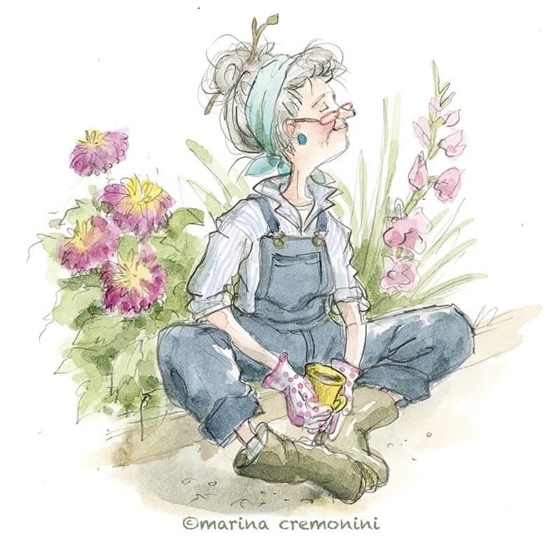 Quest’anno dalie e gladioli non hanno fatto la seconda fioritura… hanno patito il caldone, una grandinata, e forse anche che li ho curati un po’ meno per via di altre priorità (ma li ho amati allo stesso modo 🌸❤️!).

Mentre il calendario della Mery sta per arrivare a settembre, sta per nascere quello nuovo.

Dopo quasi 15 anni… l’emozione, la voglia ma anche i dubbi … sono sempre gli stessi ❤️

Pure quest’anno per un momento ho pensato di non farlo, e di non farcela… e invece eccolo in forno a lievitare, con un mix di ingredienti speciale.

#marinacremoniniillustratrice 
#watercolorillustration 
#childrenbookillustration 
#finestate