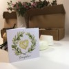"Semplice", confezione regalo sapone artigianale (scatola 3 saponette e portasapone in legno) - immagine 4