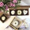 "Semplice", confezione regalo sapone artigianale (scatola 3 saponette e portasapone in legno) - immagine 2