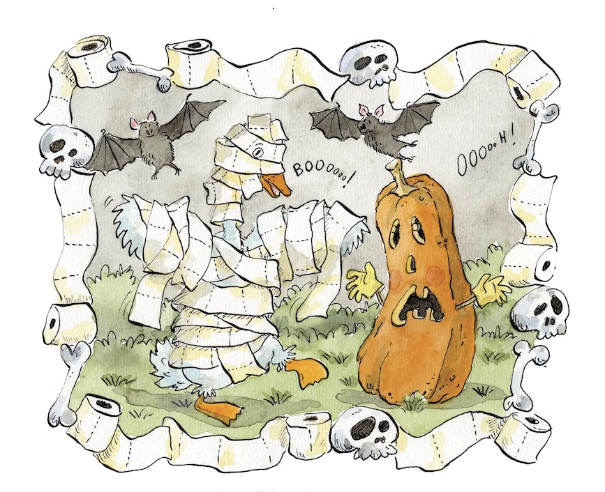 workshop di acquerello di halloween