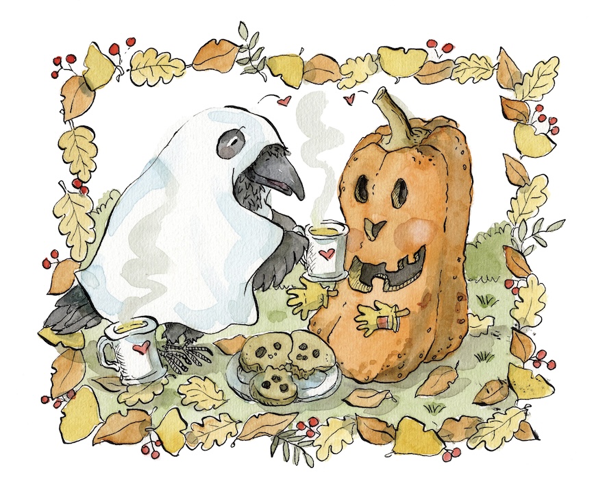 workshop di acquerello di Halloween