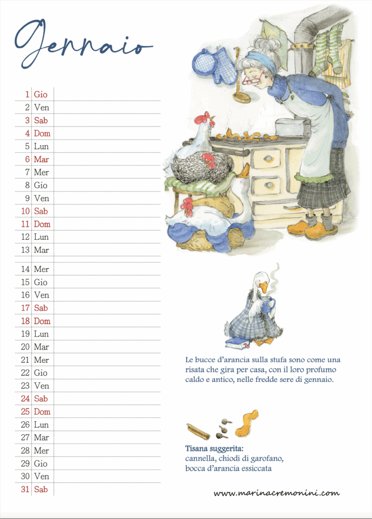 pagina del calendario 2026
