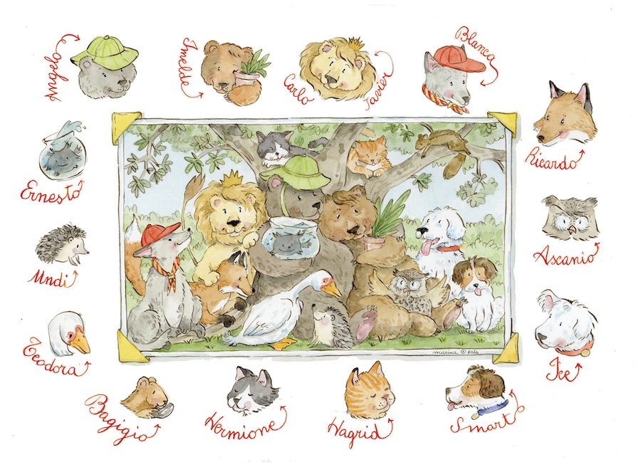 La famiglia più bella che ho illustrato