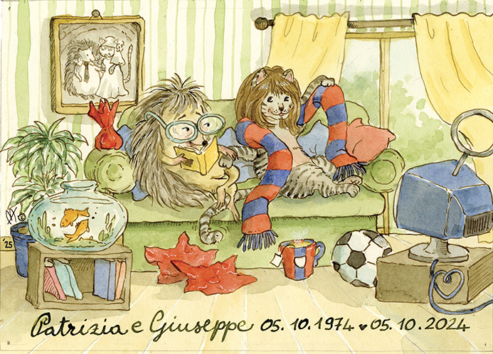 Anniversario di matrimonio, restando bambini