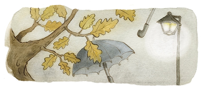 Le illustrazioni per: “I misteri di Foggy Hollow” 🌧️☂️, Nomos Edizioni 5 illustrazione marina cremonini